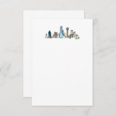 Dallas Skyline - Karte (Vorne/Hinten)