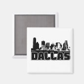 Dallas Skyline Magnet (Vorderseite/Rückseite)
