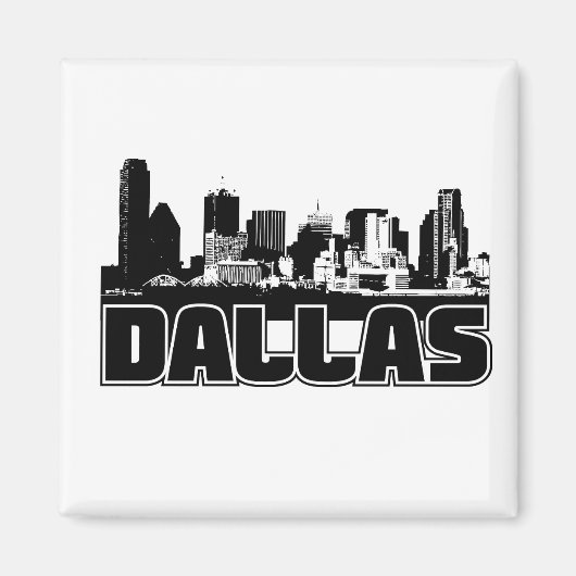 Dallas Skyline Magnet (Vorne)