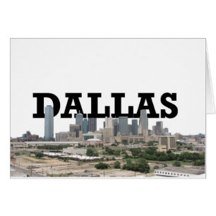 Dallas Skyline mit Dallas im Himmel