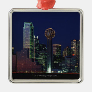 Dallas-Skyline nachts Ornament Aus Metall