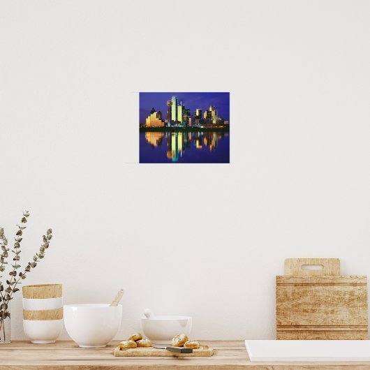 Dallas Skyline Poster (Küche)