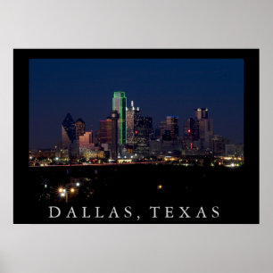 Dallas Skyline Poster