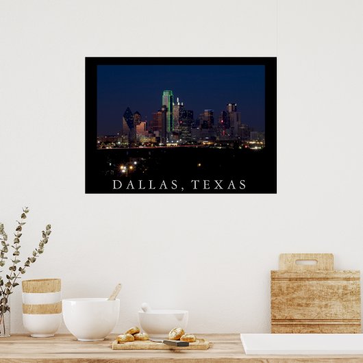 Dallas Skyline Poster (Küche)