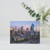 Dallas Skyline Postkarte (Stehend Vorderseite)