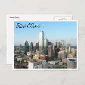 Dallas Skyline Postkarte (Vorne/Hinten)