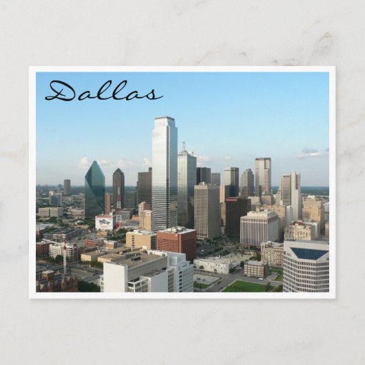 Dallas Skyline Postkarte (Vorderseite)