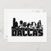Dallas Skyline Postkarte (Vorne/Hinten)
