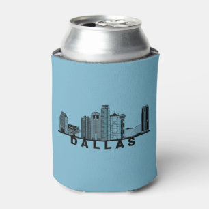 Dallas Skyline Silhouette  Dosenkühler