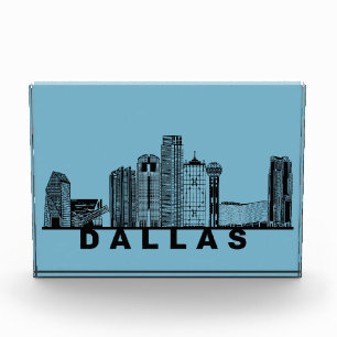 Dallas Skyline Silhouette  Fotoblock