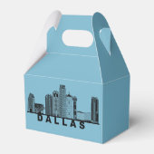 Dallas Skyline Silhouette  Geschenkschachtel (Rückseite)