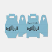 Dallas Skyline Silhouette  Geschenkschachtel (Ungefaltet)