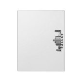 Dallas Skyline Silhouette Notizblock (Rotiert)