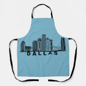Dallas Skyline Silhouette  Schürze (Vorderseite)