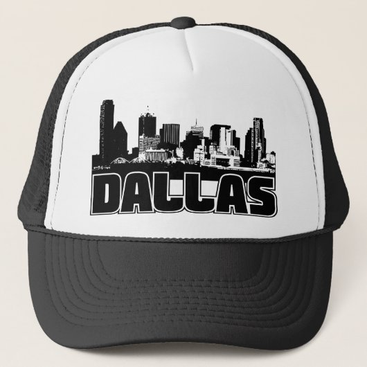 Dallas-Skyline Truckerkappe (Vorderseite)