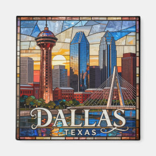 Dallas Skyline und Reunion Tower 🌆 Magnet