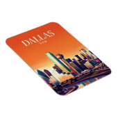 Dallas Skyline USA Magnet (Rechte Seite)