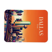 Dallas Skyline USA Magnet (Horizontal)