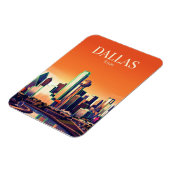 Dallas Skyline USA Magnet (Linke Seite)