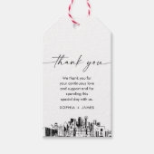 Dallas Skyline Wedding Vielen Dank für Ihre Unters Geschenkanhänger (Vorderseite)