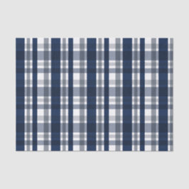 Dallas Sportfan Navy Blue Silver Kariert gestreift Seidenpapier