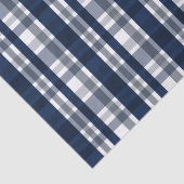 Dallas Sportfan Navy Blue Silver Kariert gestreift Seidenpapier (Ausschnitt)