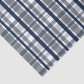 Dallas Sportfan Silver Navy Kariert gestreift Seidenpapier (Ausschnitt)