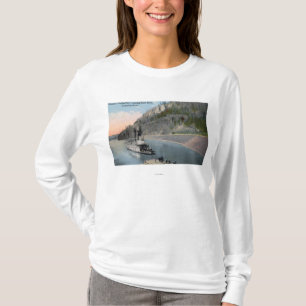 Dallas-Stadt-Dampfer auf Columbia River T-Shirt