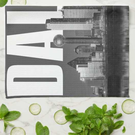 Dallas-Stadtbild Küchentuch (Gefaltet)