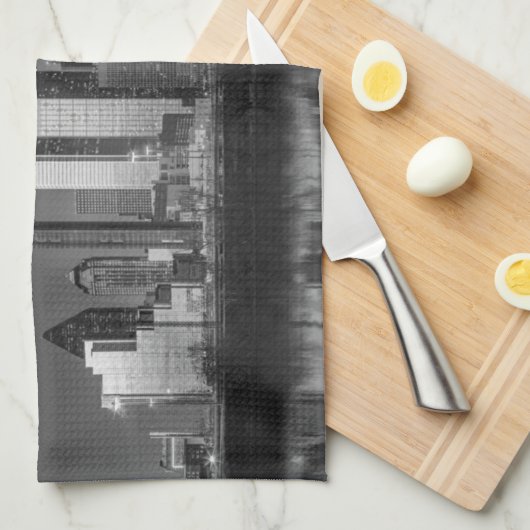 Dallas-Stadtbild Küchentuch (Viertel Falte)