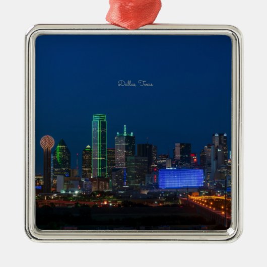 Dallas, Stadtbild Texas, Metallverzierung Ornament Aus Metall (Vorne)