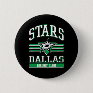 Dallas Stars Hockey Club Schwarz Offiziell Lizenzi Button