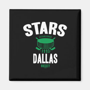 Dallas Stars Hockey Puck Schwarz Offiziell Lizenzi Magnet
