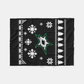 Dallas Stars Ugly Christmas Sweater Holidaze Fleecedecke (Vorderseite (Horizontal))