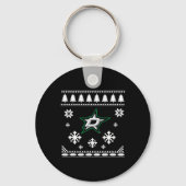 Dallas Stars Ugly Christmas Sweater Holidaze Schlüsselanhänger (Vorderseite)