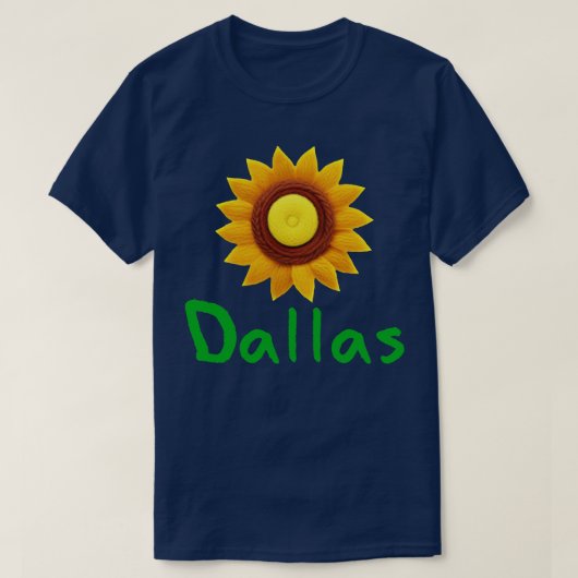 Dallas Sunflower T-Shirt (Design vorne)