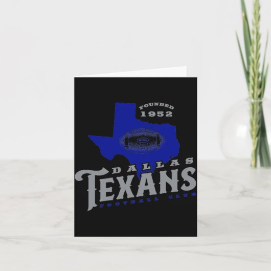 Dallas Texans Karte (Vorderseite)