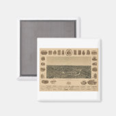 Dallas Texas 1892 Magnet (Vorderseite/Rückseite)