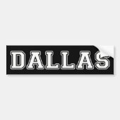 Dallas Texas Autoaufkleber (Vorne)