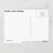 Dallas Texas Bridge # 3 Postkarte (Rückseite)