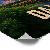 Dallas Texas Bridge Reise Geschenk Poster (Ecke)