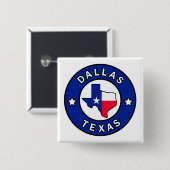 Dallas Texas Button (Vorne & Hinten)