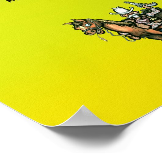 Dallas Texas Cartoon Map Poster (Ecke)