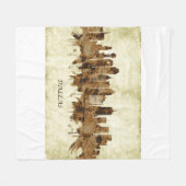 Dallas Texas City Fleecedecke (Vorderseite (Horizontal))