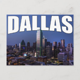 Dallas Texas City Skyline im Abend Postcard Postkarte