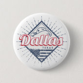 Dallas Texas City United Staaten Vintag USA Button (Vorderseite)