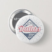 Dallas Texas City United Staaten Vintag USA Button (Vorne & Hinten)