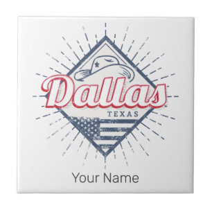 Dallas Texas City United Staaten Vintag USA Fliese