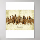 Dallas Texas Cityscape Poster (Vorne)