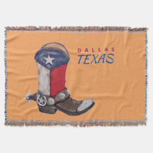 Dallas Texas Cowboy Boot Decke